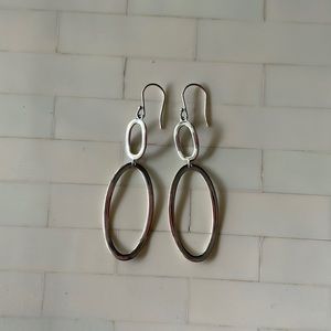 Ippolita Sterling Silver Oval Drop Dangle Earrings